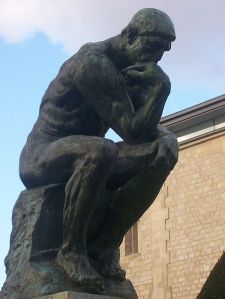 Man, right elbow on left knee is so uncomfortable. Rodin, you done yet?